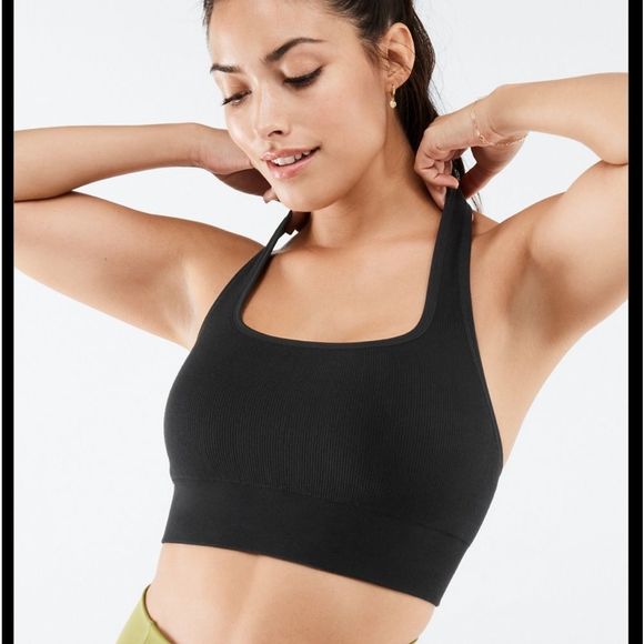 Fabletics Ribbed knit halter bralette - Picture 3 of 5